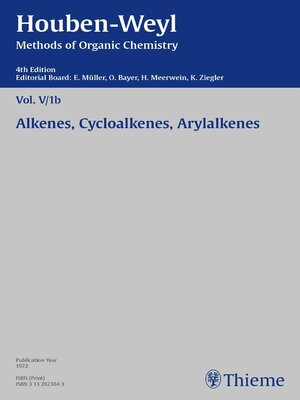 cover image of Houben-Weyl Methods of Organic Chemistry Volume V/1b